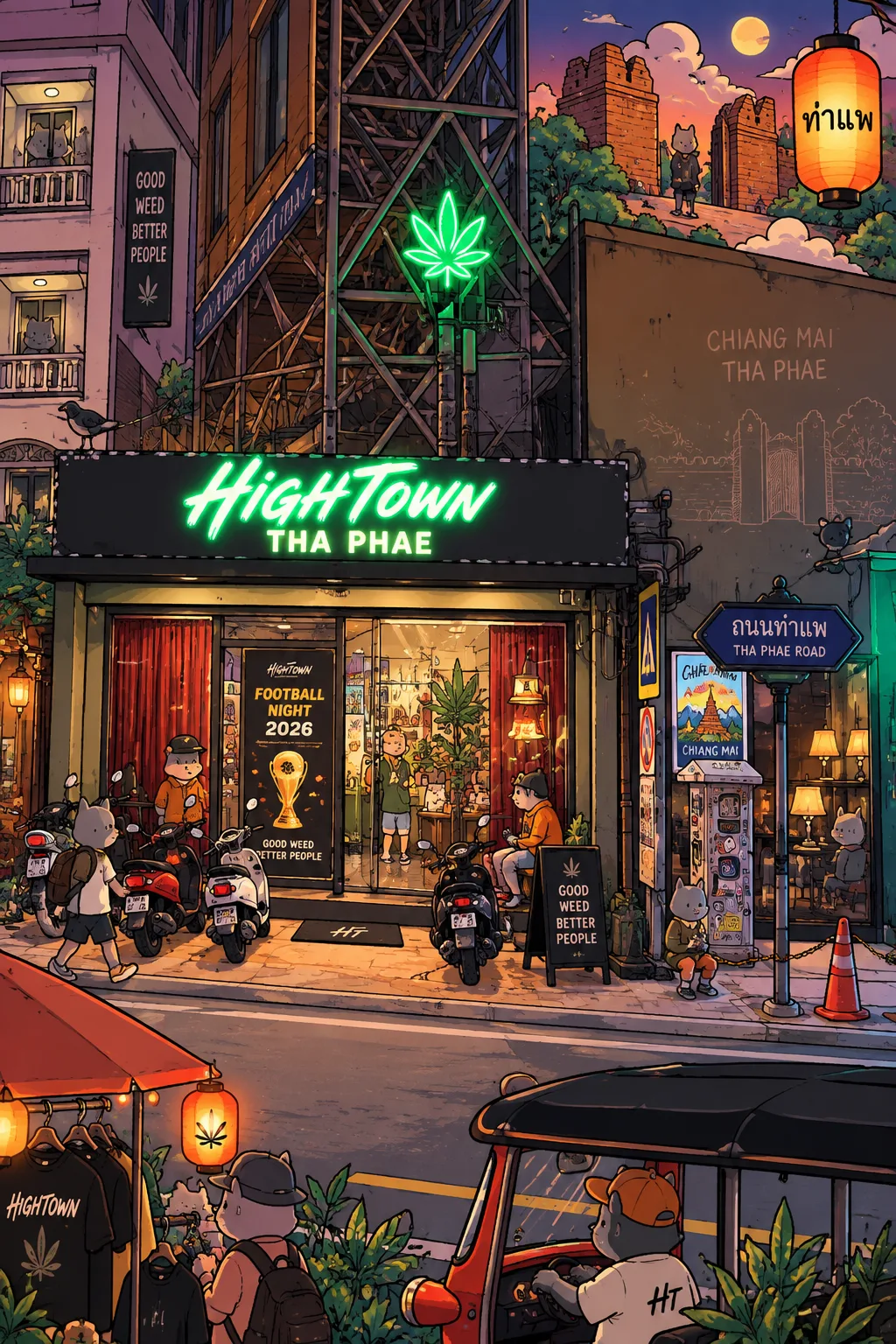 บรรยากาศ Hightown Tha Phae